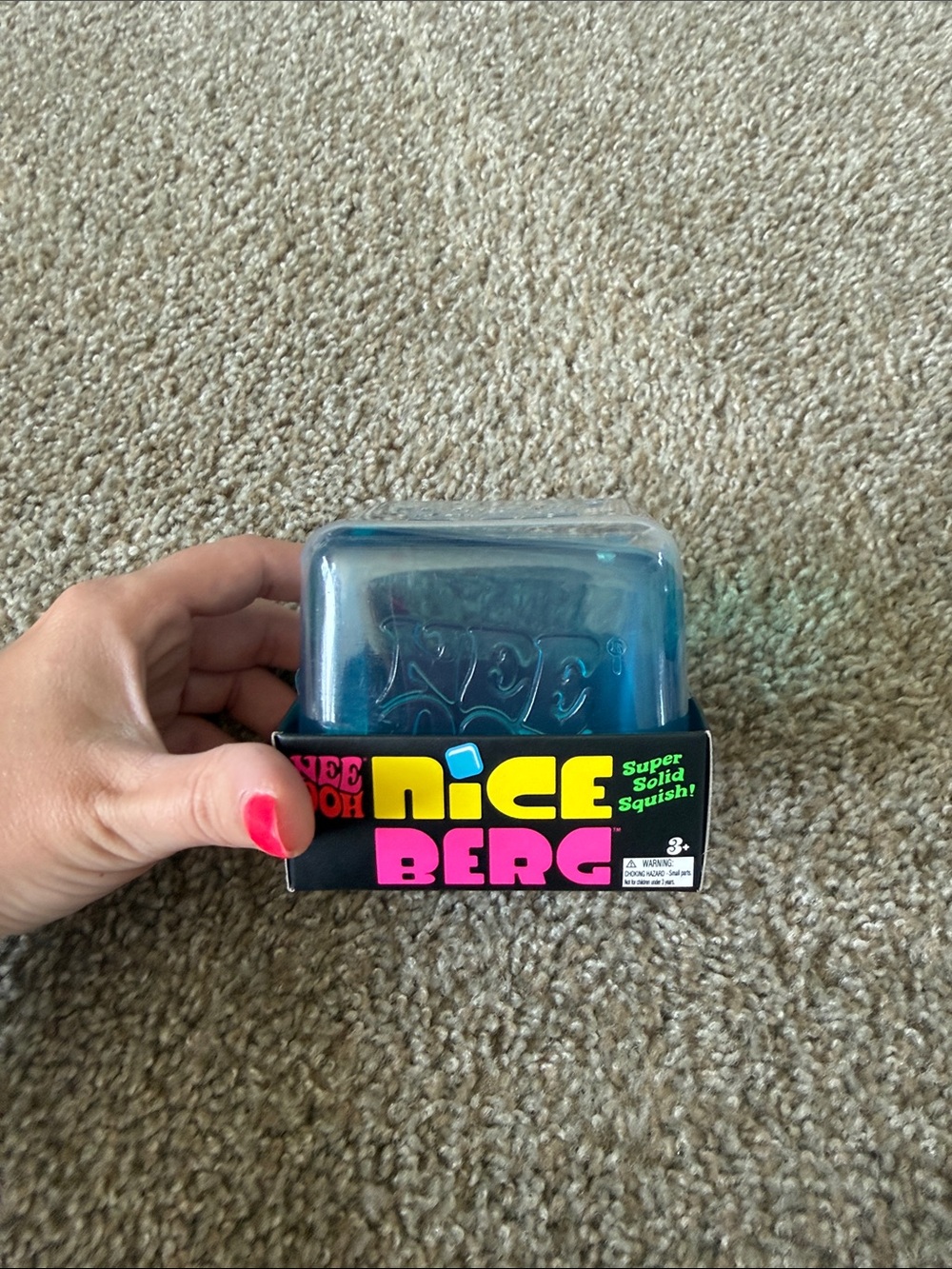 Nice Berg Super Solid Squish Toy - Blue